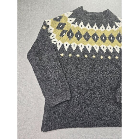 &merci Icelandic Nordic Fair Isle Long Sleeve Sweater Size M - Picture 2 of 11